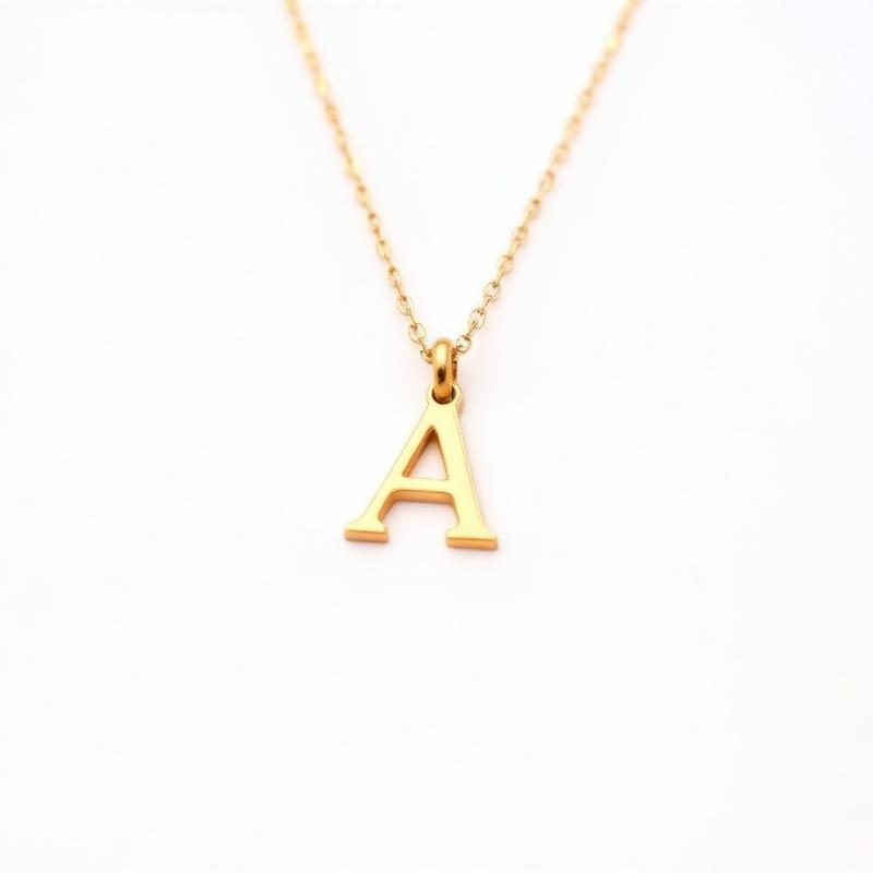 Gold Initial Necklace